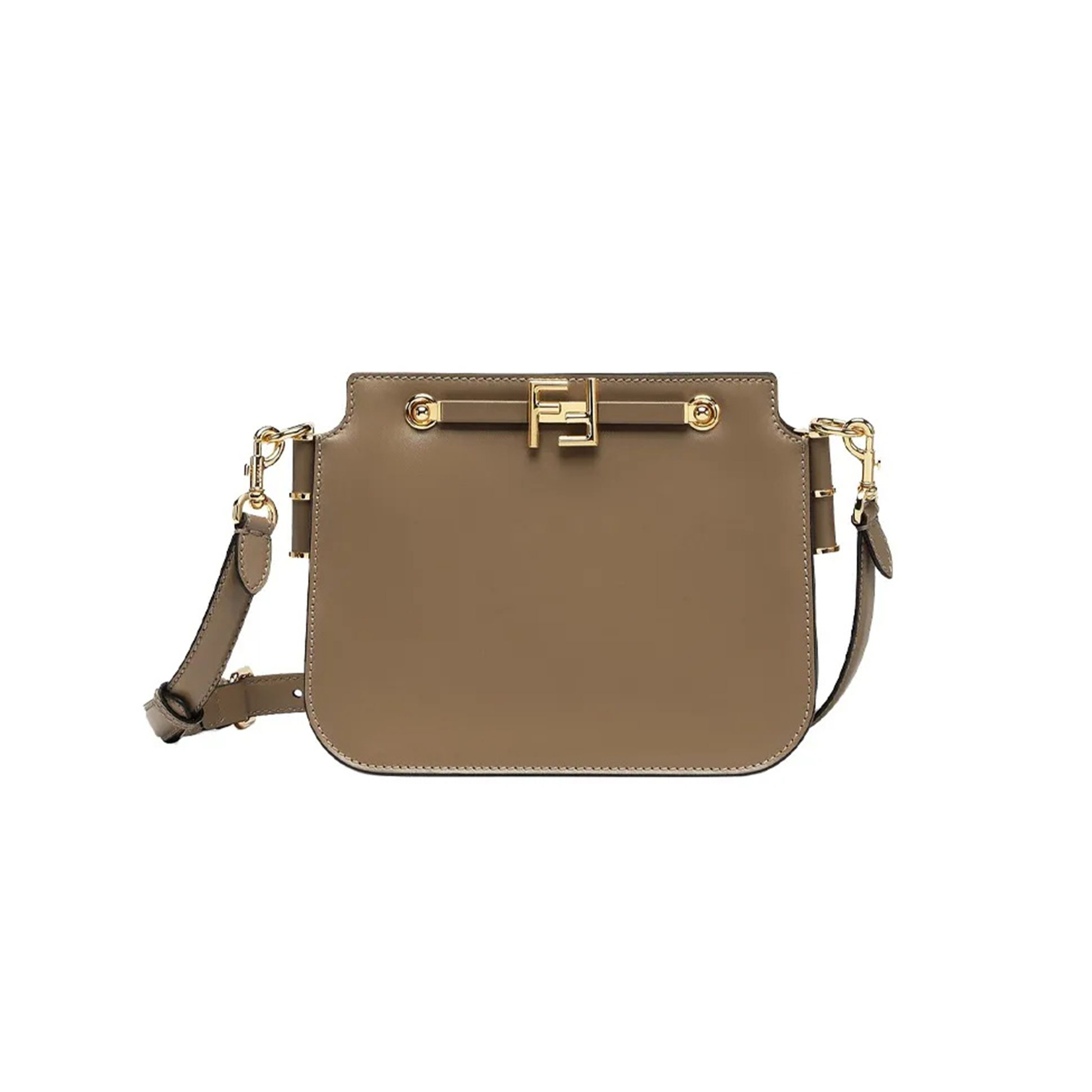 F**di vitello king luxor F**di touch shoulder bag tartufo 8bt349ahk2f1f1m (26.5*19*10cm)